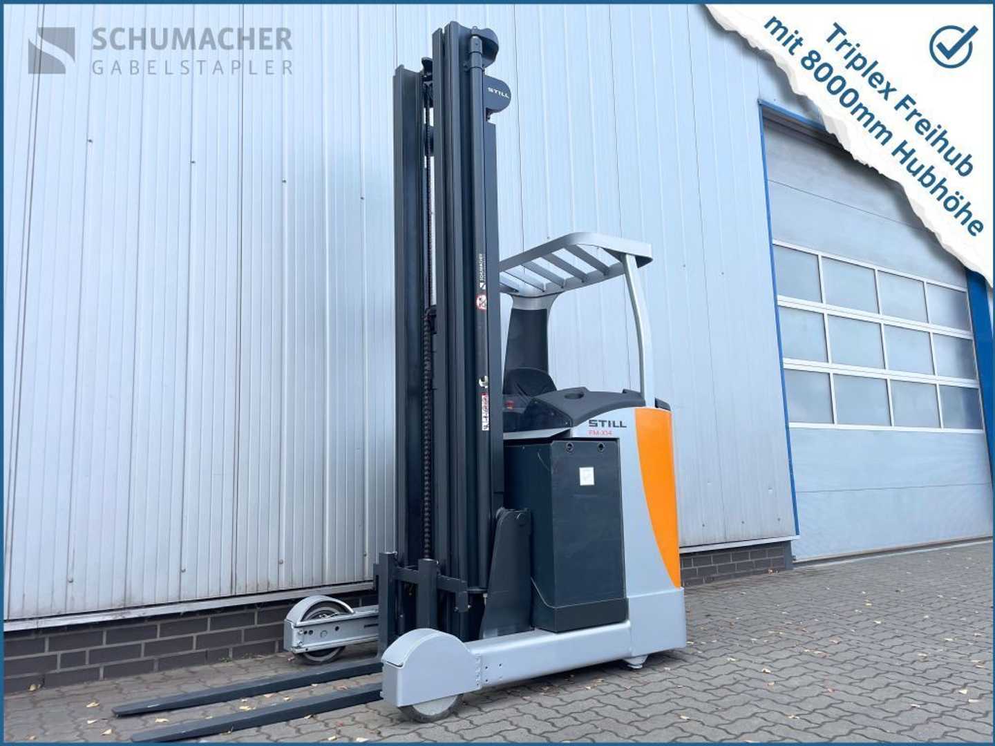 Chariot élévateur d'occasion STILL FM-X14 | Hubhöhe 8.000 mm ELEKTRO SCHUBMASTSTAPLER (13044728)